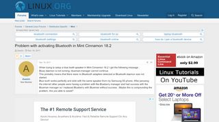 
                            10. Problem with activating Bluetooth in Mint Cinnamon 18.2 | Linux.org