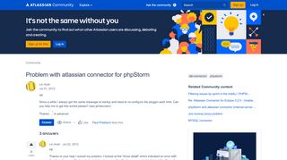 
                            8. Problem with atlassian connector for phpStorm - Atlassian Community