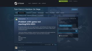 
                            6. Problem with game not starting(SOLVED) :: Tom Clancy's Rainbow ...
