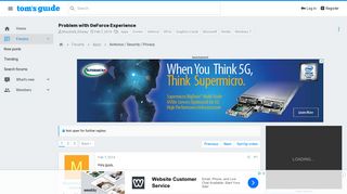 
                            6. Problem with GeForce Experience | Tom's Guide Forum