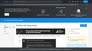 
                            8. Problem with Genymotion - Android Enthusiasts Stack Exchange