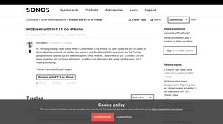 
                            9. Problem with IFTTT on iPhone | Sonos Community