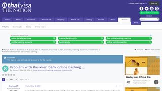 
                            12. Problem with Kasikorn bank online banking.... - Jobs, ...