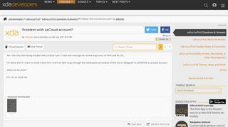 
                            4. Problem with LeCloud account? | LeEco Le Pro3 - XDA Forums - XDA ...