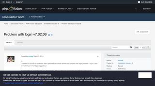 
                            4. Problem with login v7.02.06: PHP-Fusion 8 Support - Official Home ...