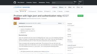 
                            10. Problem with login.json and authentication relay · Issue #2327 ...