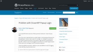 
                            1. Problem with OceanWP Popup Login | WordPress.org