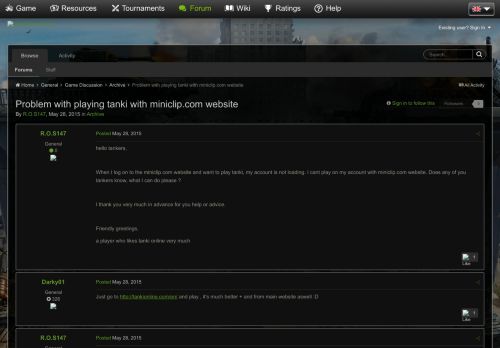 
                            13. Problem with playing tanki with miniclip.com website - Archive ...