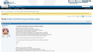 
                            9. Problem with Redirect bug and windows update. - Safer-Networking ...