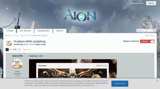 
                            6. Problem with Updating - Report A Bug - Aion Online