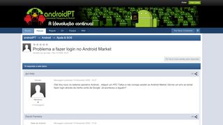 
                            10. Problema a fazer login no Android Market - Ajuda & SOS - androidPT