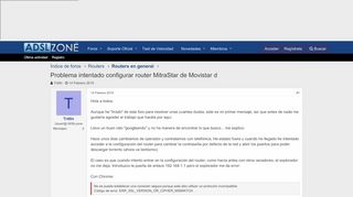 
                            5. Problema intentado configurar router MitraStar de Movistar d | Routers ...