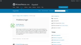 
                            5. Problema login | es.WordPress.org