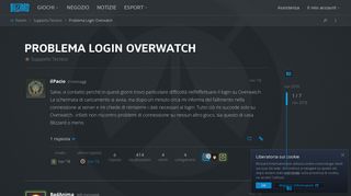 
                            12. Problema Login Overwatch - Supporto Tecnico - Overwatch Forums