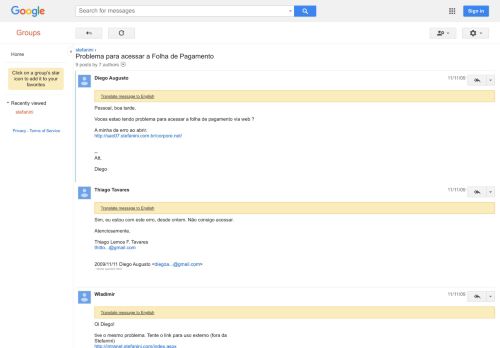 
                            12. Problema para acessar a Folha de Pagamento - Google Groups