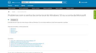 
                            11. Problemas com a senha da conta local do Windows 10 ou a conta da ...