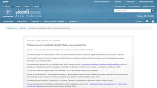 
                            7. Problemas com certificado digital - Siconfi - Tesouro Nacional