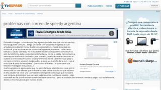 
                            9. problemas con correo de speedy argentina - YoReparo