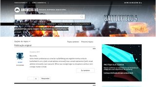 
                            5. problemas para login na battlelog battlefield 4 - Answer HQ