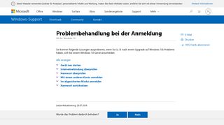 
                            2. Problembehandlung bei der Anmeldung - Microsoft Support