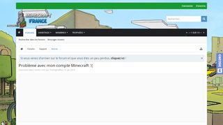 
                            6. Problème avec mon compte Minecraft :'( | Minecraft-France