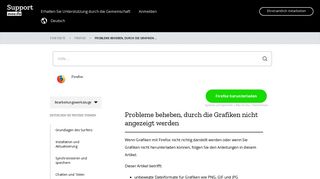 
                            7. Probleme beheben, durch die Grafiken nicht ... - Mozilla Support