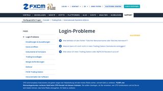 
                            13. Probleme beim Login FAQ - FXCM