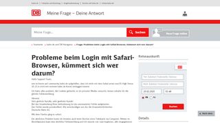 
                            3. Probleme beim Login mit Safari-Browser, kümmert sich wer darum ...