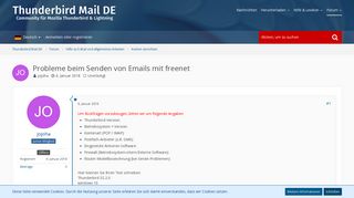 
                            12. Probleme beim Senden von Emails mit freenet - Konten einrichten ...