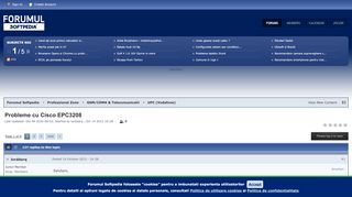 
                            3. Probleme cu Cisco EPC3208 - Forumul Softpedia