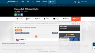 
                            9. Problème DBZ space/mod sur le forum Dragon Ball Z Dokkan Battle ...