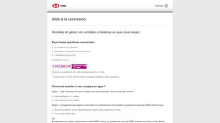 
                            9. Probleme de connexion HSBC : Aide et assistance | HSBC