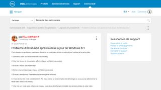 
                            13. Problème d'écran noir après la mise à jour de Windows 8.1 - Dell ...