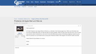 
                            12. Probleme mit Apple Mail und Web.de | ComputerBase Forum