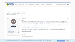 
                            6. Probleme mit Baywa Solar Planit - Montagesysteme - Photovoltaikforum