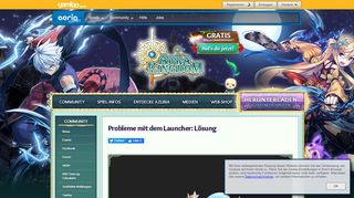 
                            2. Probleme mit dem Launcher: Lösung - Aura Kingdom - Kostenloses ...