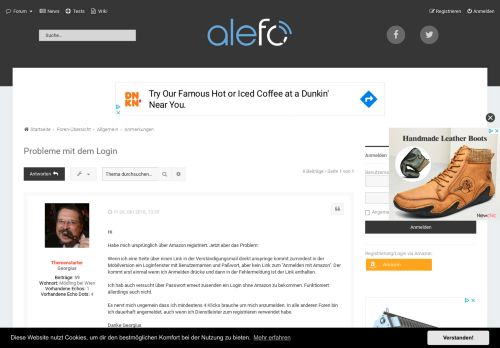 
                            9. Probleme mit dem Login - ALEfo.de