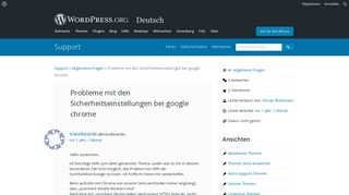 
                            5. Probleme mit den Sicherheitseinstellungen bei google chrome ...