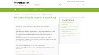 
                            2. Probleme mit die Internet Verbindung – Hilfezentrum