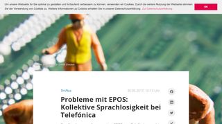 
                            9. Probleme mit EPOS: Kollektive Sprachlosigkeit bei Telefónica ...