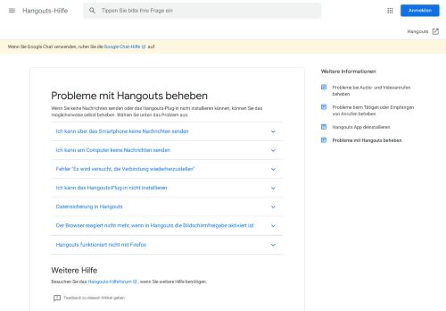 
                            6. Probleme mit Hangouts beheben - Hangouts-Hilfe - Google Support