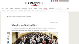 
                            8. Probleme mit Hochschulstart.de: Kämpfen um Studienplätze - Wissen ...