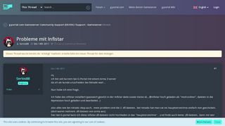 
                            9. Probleme mit Infistar - ArmA - g-portal.com Gameserver Community ...