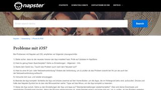 
                            2. Probleme mit iOS? – Napster
