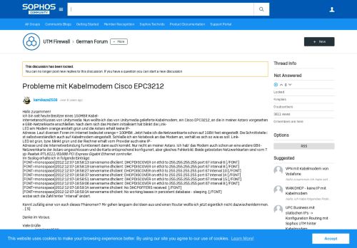 
                            11. Probleme mit Kabelmodem Cisco EPC3212 - German Forum - Sophos UTM ...