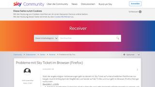 
                            8. Probleme mit Sky Ticket im Browser (Firefox) | Sky & Friends