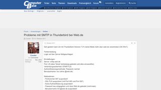 
                            8. Probleme mit SMTP in Thunderbird bei Web.de | ComputerBase Forum