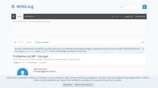 
                            5. Probleme mit WP - Encrypt | WPDE.org Forum