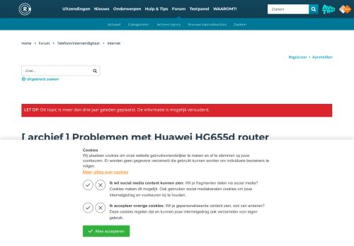 
                            11. Problemen met Huawei HG655d router - Radar