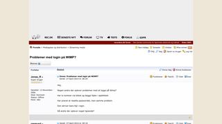 
                            3. Problemer med login på WIMP? - recordere.dk forum